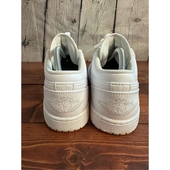 Air Jordan 1 Low Men's Size 8 White/White 553558-136 - Picture 7 of 13